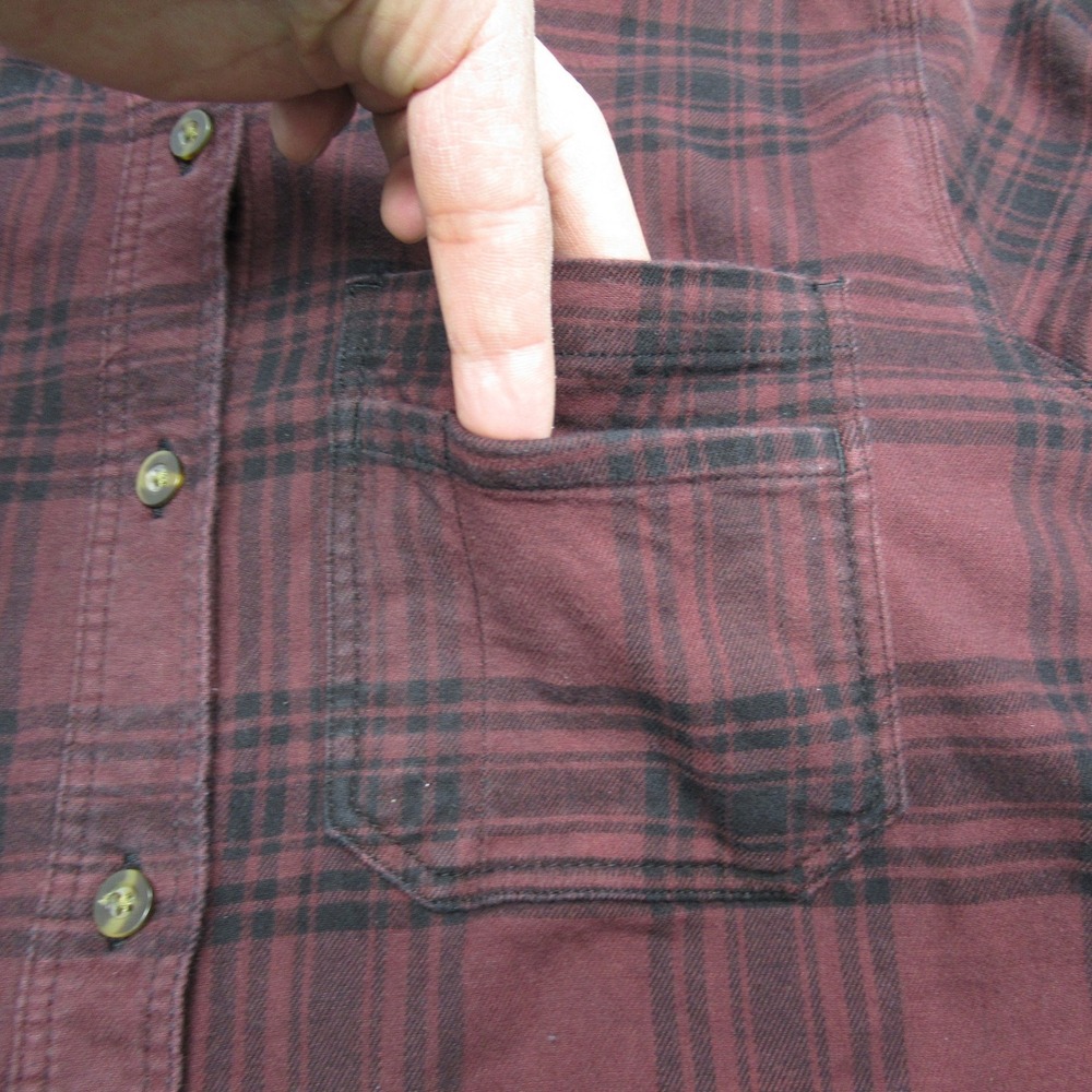 Carhartt Shirt Womens Small Purple Rugged Flex Flannel Fleece Lined Button Up - Picture 8 of 14